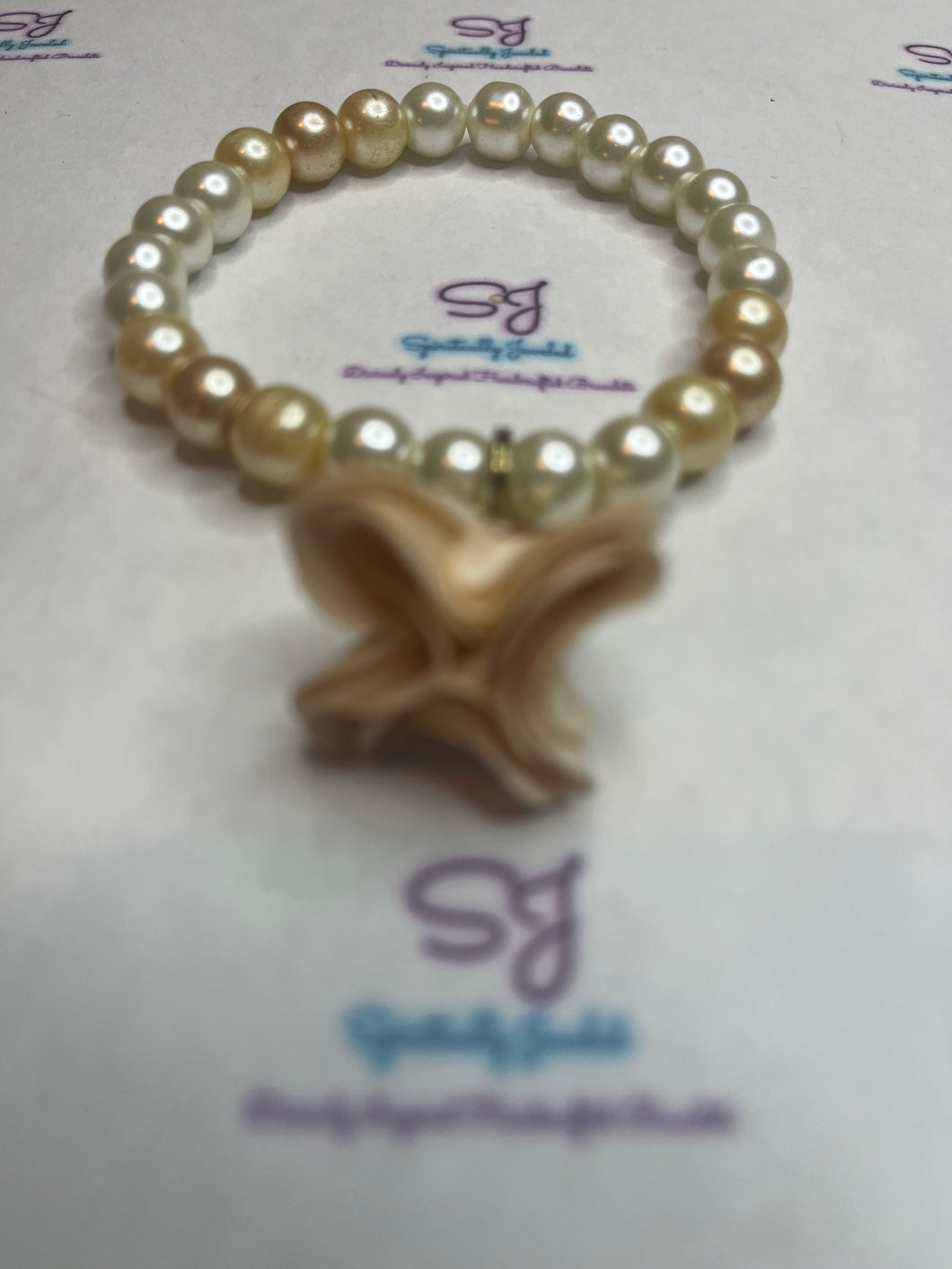 Ladies Flower Pearl