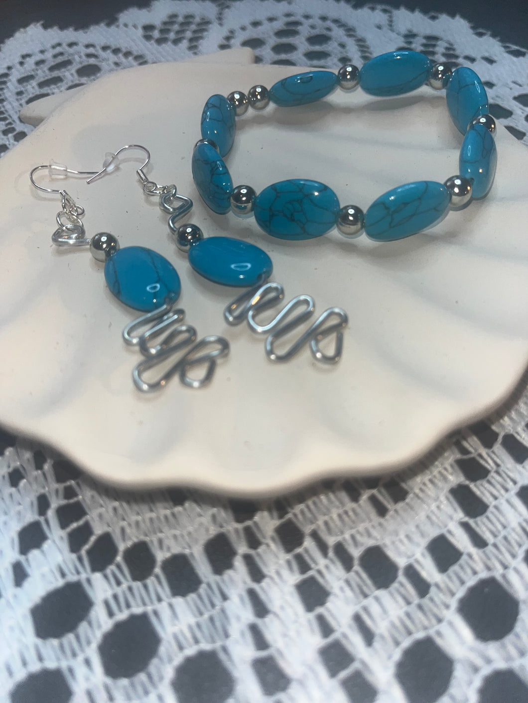 Turquoise Swirl Set