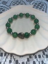 Load image into Gallery viewer, Jade Heart Serenity Bracelet
