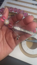 Load and play video in Gallery viewer, Pink Crystal Charm Bracelet
